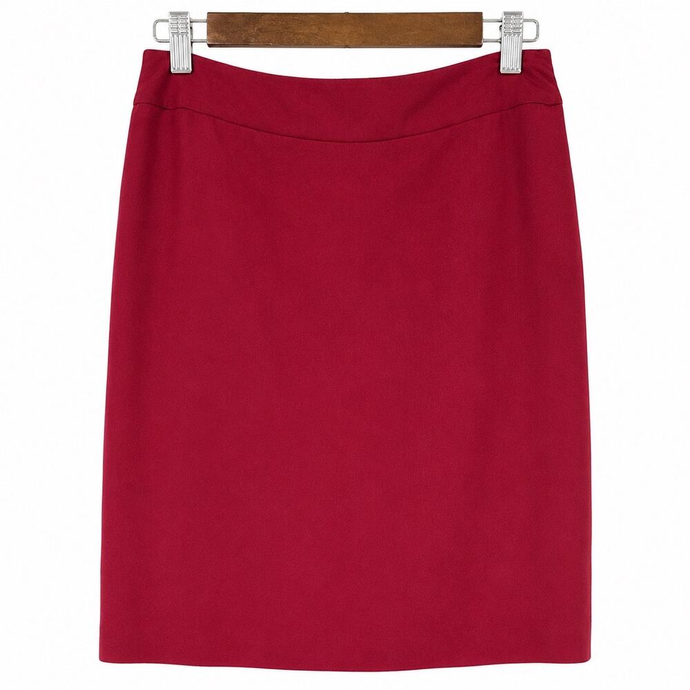 Vintage Casual Corner Annex Petite Red Pencil Skirt Y2K Office Siren